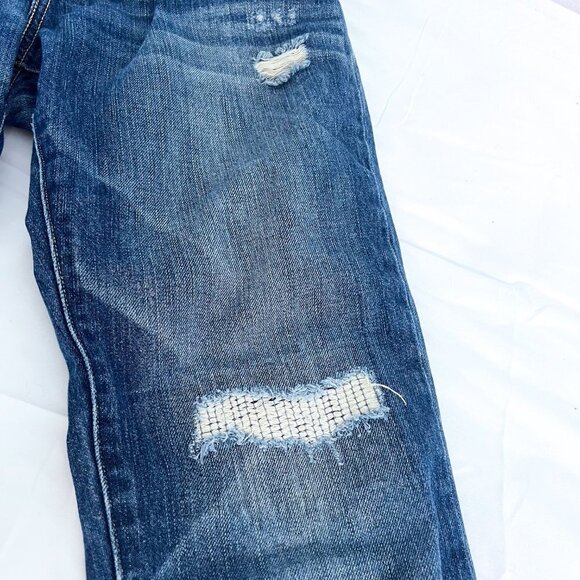 Rare Women's Levi's boyfriend jeans 100% cotton unique trademark blank red tab - Picture 5 of 12